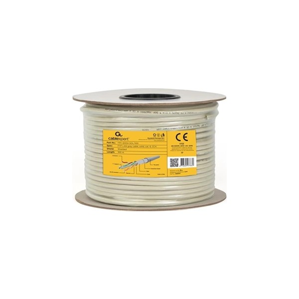 Gembird cable lan cat6 ftp (cca), sólido 100 m
